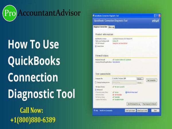 QuickBooks Connection Diagnostic Tool - A Complete Helpful Guide QuickBooks Connection Diagnostic Tool 8.0 or Newer