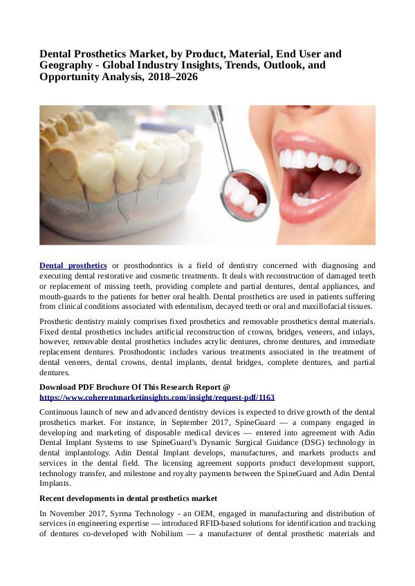 Healtcare Dental Prosthetics Market