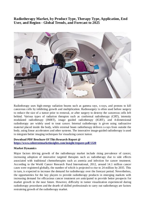 Healtcare Radiotherapy Market