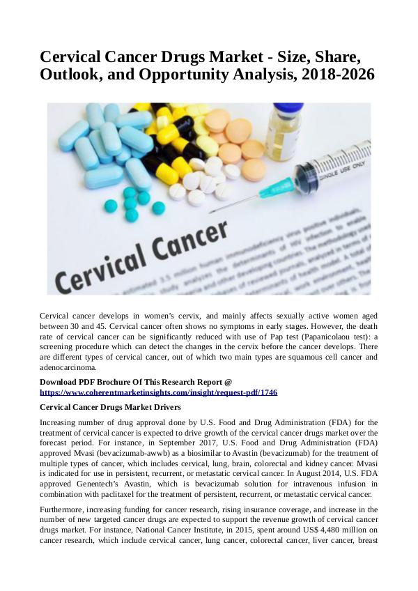 Healtcare Cervical Cancer Drugs Market