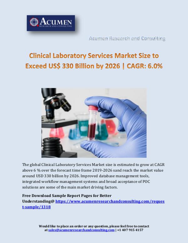 Acumen Research and Consulting Clinical Laboratory Services Market