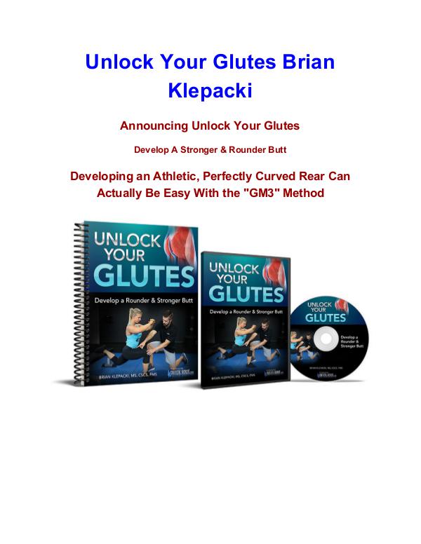 Brian Klepacki‎ Unlock Your Glutes pdf download Unlock Your Glutes Brian Klepacki  review