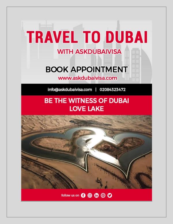 Ask Dubai Visa DUBAI LOVE LAKE 2019