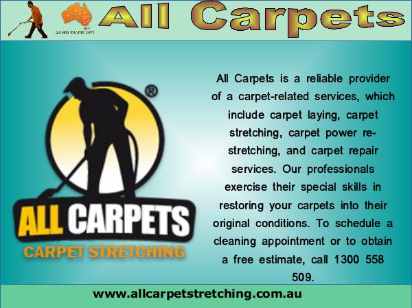 carpet re-stretching adelaide