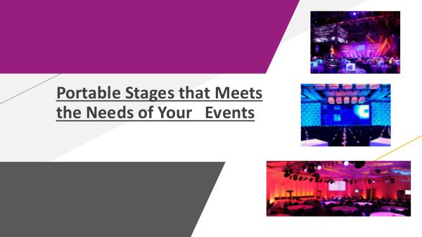 Best Sound System for Concert Portable Stages that Meets the Needs of Your Event