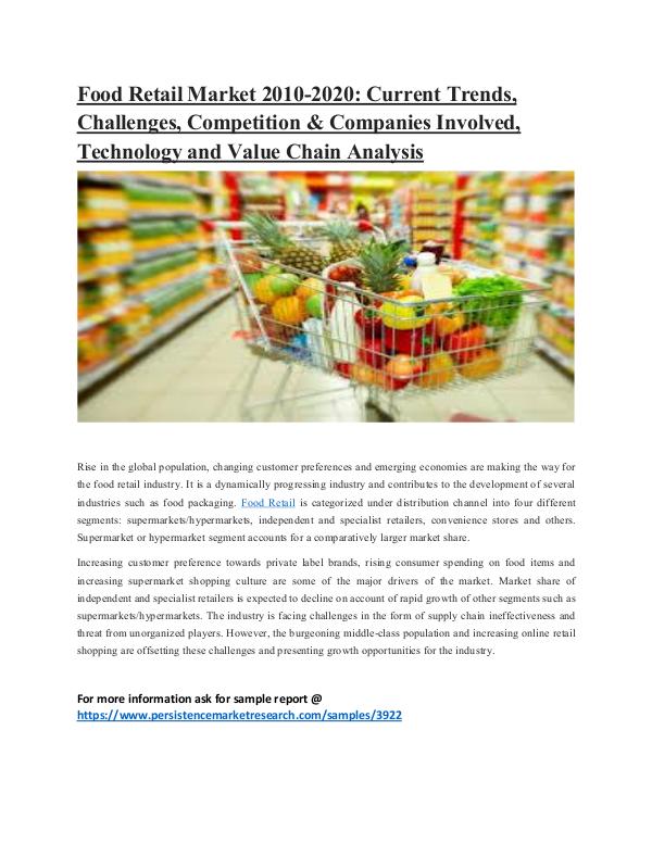 Persistence Market Research Reports Food Retail Market