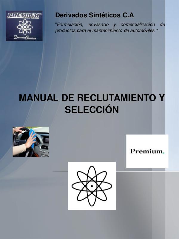 Manual de reclutamiento y selección Manual de reclutamiento y seleccion 1