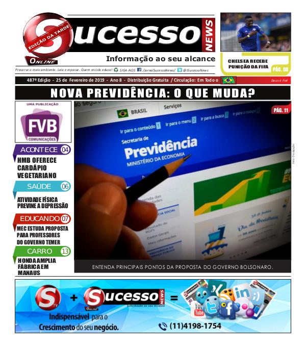 Jornal Sucesso News Jornal Sucesso News - Edição - 487 ONLINE