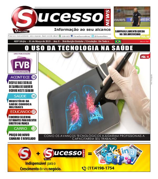 Jornal Sucesso News Jornal Sucesso News - Edição - 489 ONLINE
