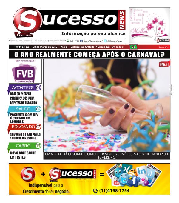 Jornal Sucesso News Jornal Sucesso News - Edição - 491 ONLINE