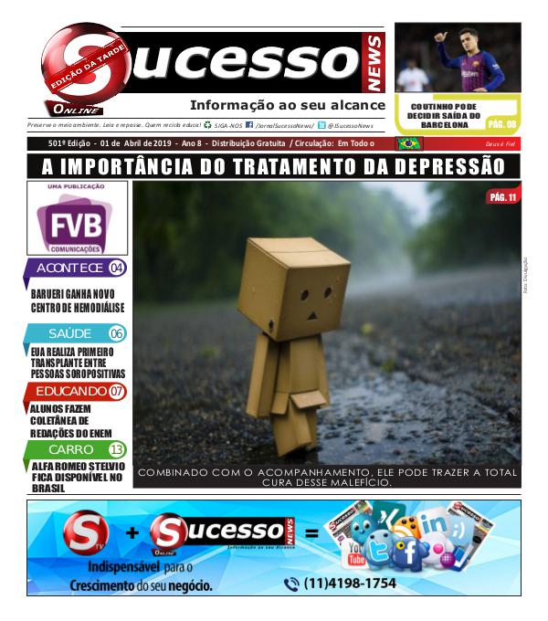 Jornal Sucesso News Jornal Sucesso News - Edição - 501 ONLINE