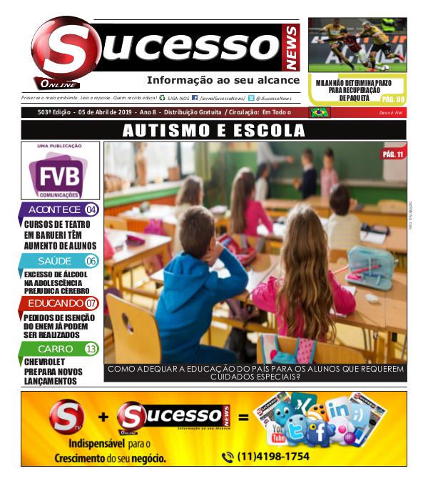 Jornal Sucesso News Jornal Sucesso News - Edição - 503 ONLINE