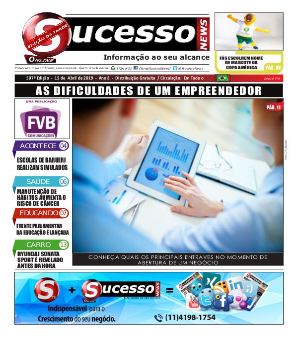 Jornal Sucesso News Jornal Sucesso News - Edição - 507 ONLINE