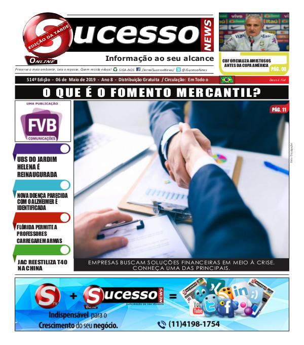 Jornal Sucesso News Jornal Sucesso News - Edição - 514 ONLINE