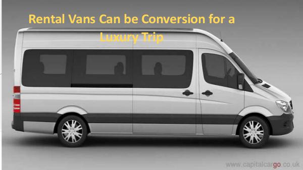 Rental Vans Can be Conversion for a Luxury Trip