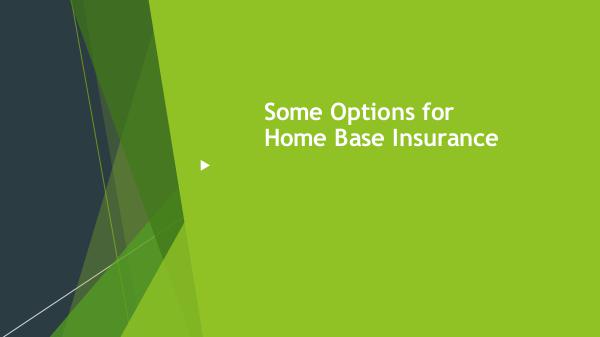 Some Options for Home-base Insurance Some Options for Home-base Insurance