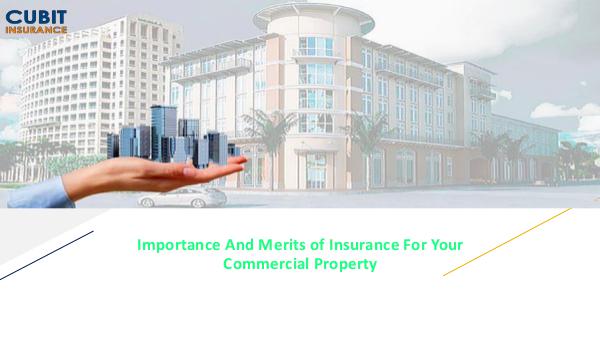 Importance And Merits of Insurance For Your Commercial Property Importance And Merits of Insurance For Your Commer
