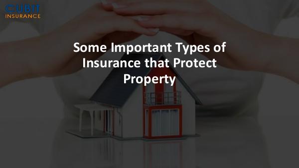 Some Important Types of Insurance that Protect Property Some Important Types of Insurance that Protect Pro