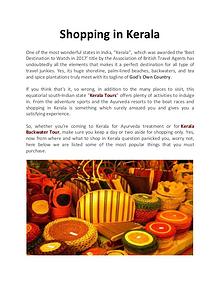 Shopping in Kerala