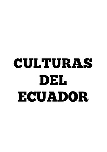 Culturas del Ecuador