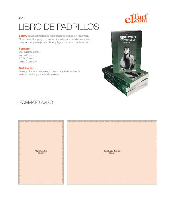 Media Kit 2019 KIT PUBLICIDAD 2019 (LIBRO DE PADRILLOS)