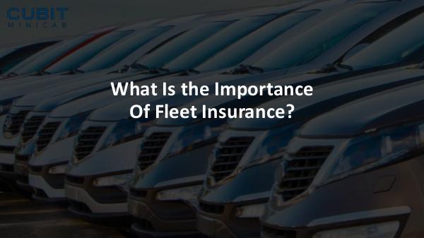 What Is the Importance Of Fleet Insurance What Is the Importance Of Fleet Insurance