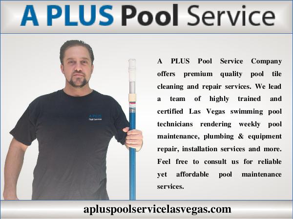 My first Publication Pool Service In Las Vegas
