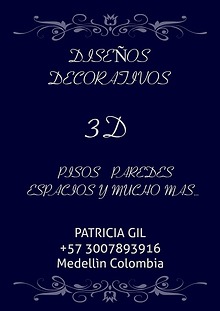 3D DISEÑOS DECORATIVOS, PANELES DE YESO  Y  PORCELANATO LIQUIDO