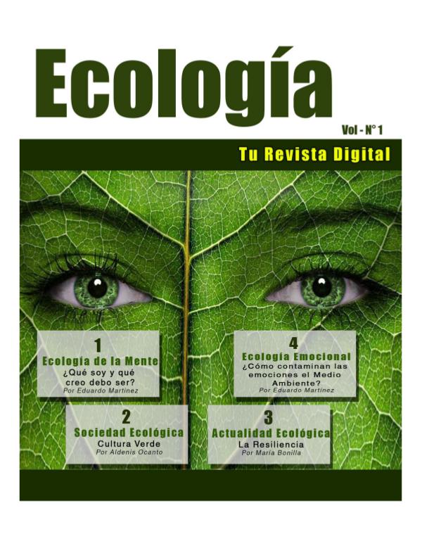 Mi primera publicacion REVISTA ECOLOGIA