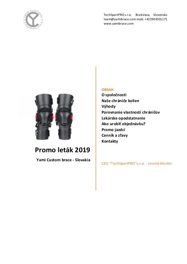 Promo leták 2019 Sk Promo leták 2019