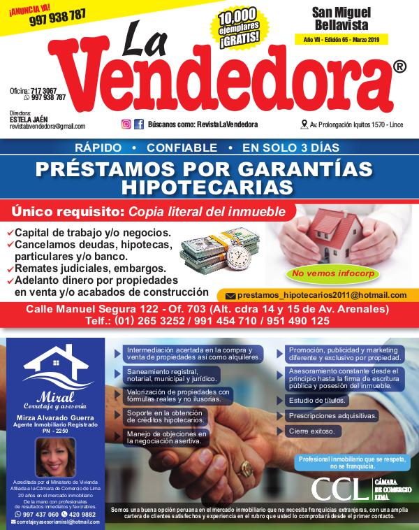 Revista La Vendedora - Edición Marzo Jesús María EDICIÓN SAN MIGUEL MARZO 2019