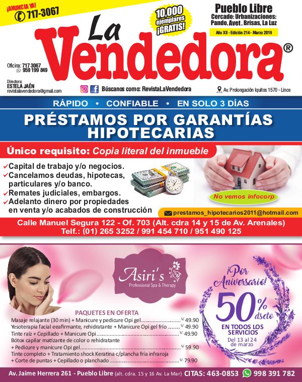 Revista La Vendedora - Edición Marzo Jesús María EDICIÓN PUEBLO LIBRE MARZO 2019