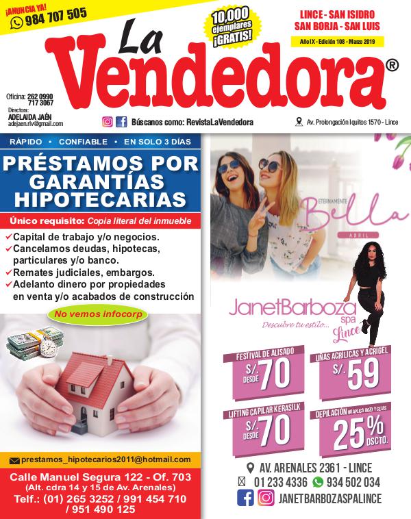 Revista La Vendedora EDICIÓN LINCE MARZO 2019
