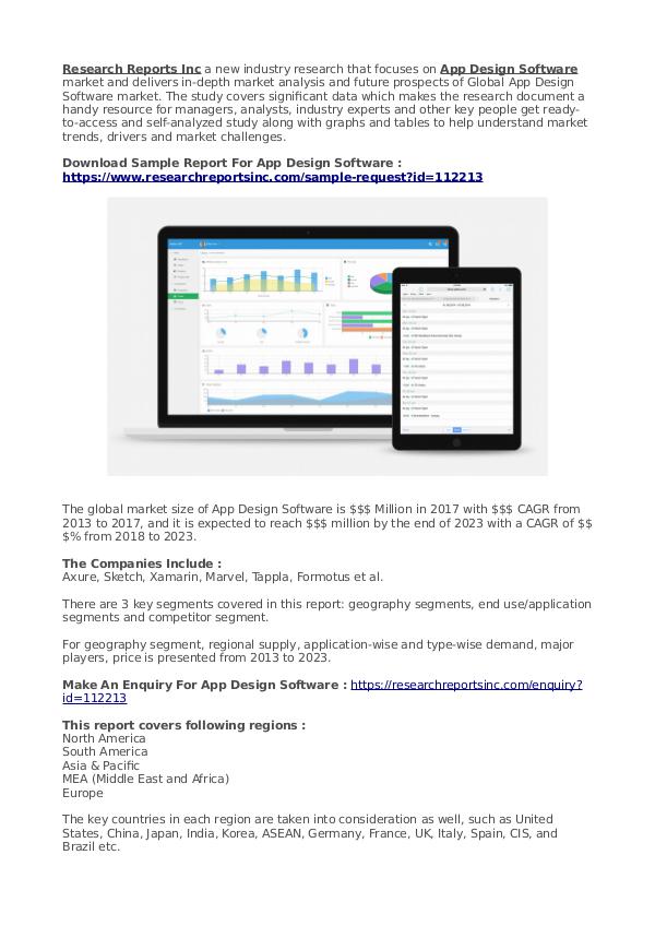 Business Research Reports 2019 App Design Software
