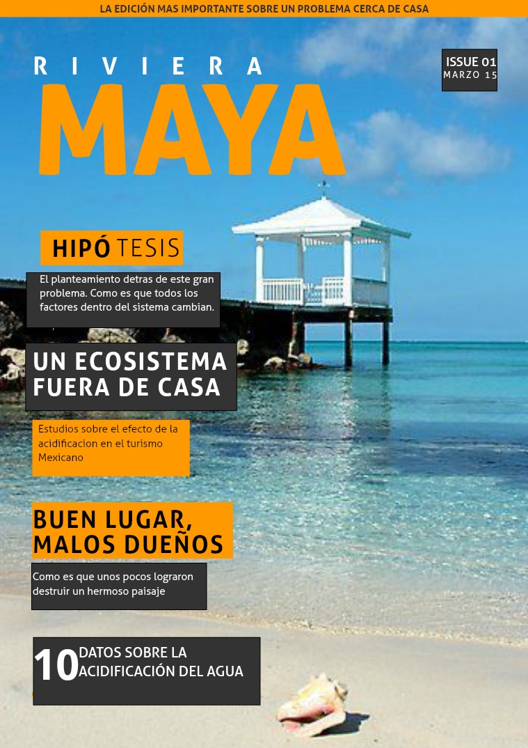 My first Publication Riviera Maya