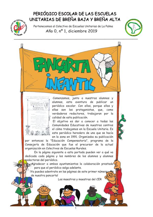 Pancarta Infantil nº1. Diciembre 2019. Pancarta Infantil 1. 12-2019.