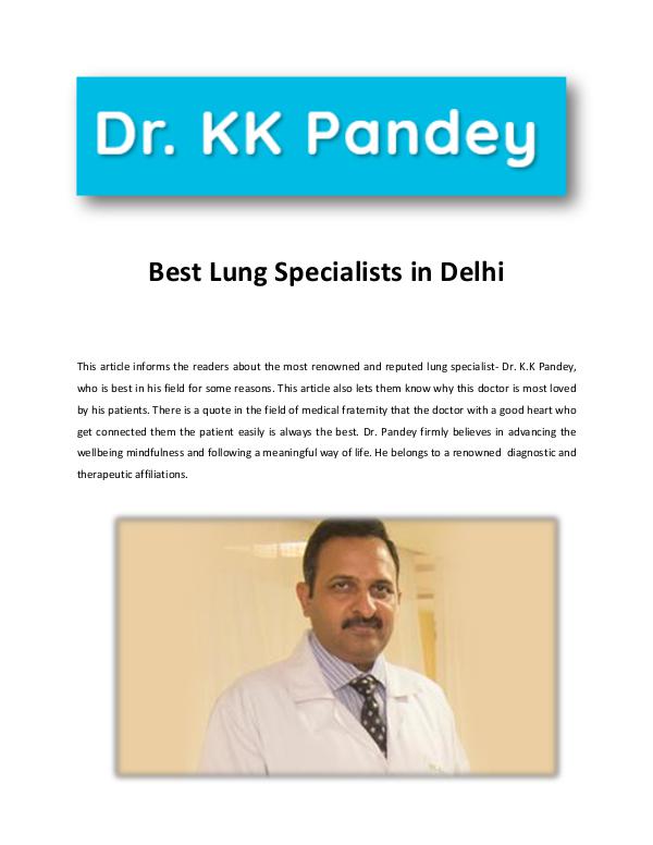 Best Pulmonologist in Delhi best lung specialiist in delhi