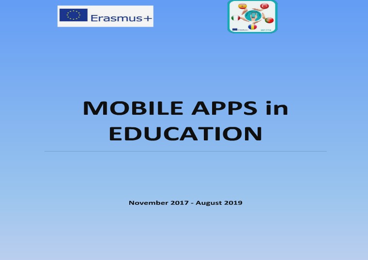 E-book Mobile APP in Education BOOK APPS ERASMUS