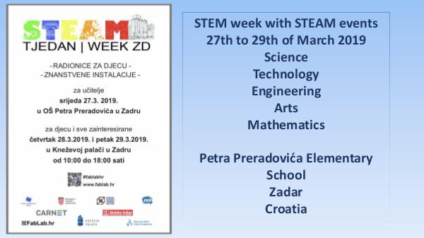 STEM week 2019 STEAM week