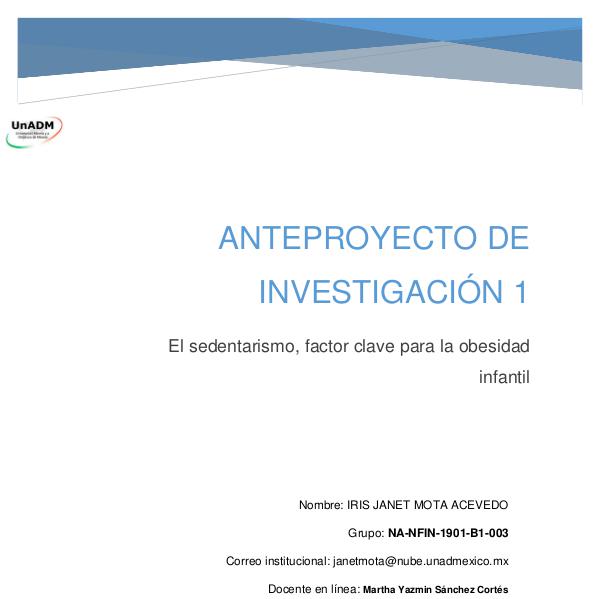 Mi primera publicacion FIN_U5_EA_IRMA_anteproyectodeinvestigacion