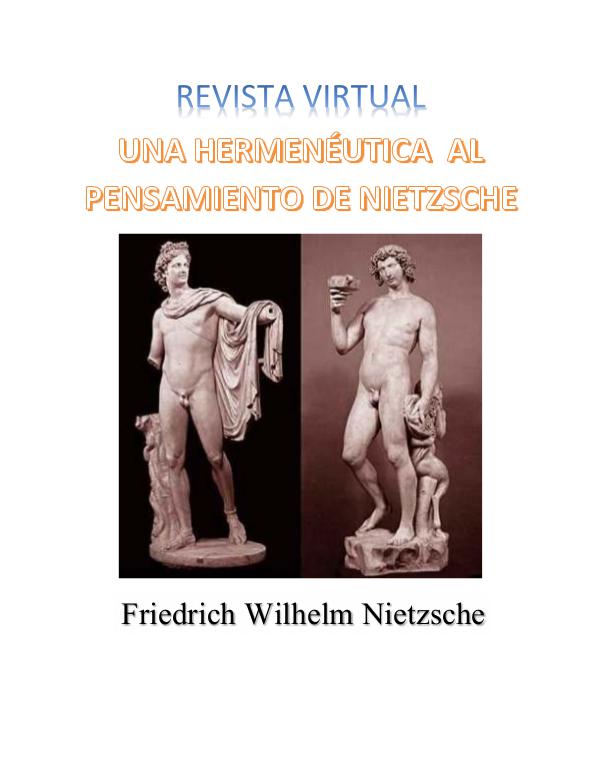 UNA HERMENÉUTICA  AL PENSAMIENTO DE NIETZSCHE Revista Virtual_C