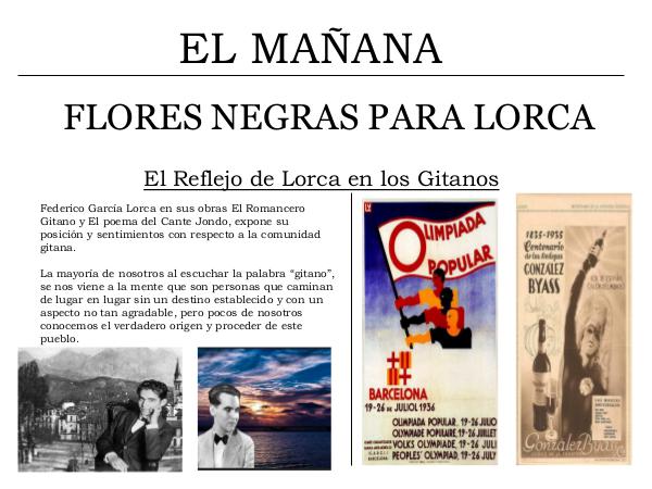 El refeljo de Lorca en los gitanos. Periódico LORCA