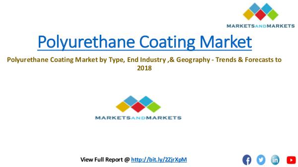 Chemical & Materials Trending Polyurethane Coating Market