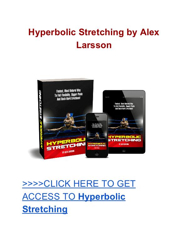 Hyperbolic Stretching Alex Larson Hyperbolic Stretching Alex Larson review
