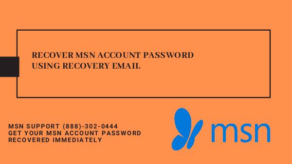 Msn Account Recovery using Recovery Email Recover MSN Account Password Using Recovery Email