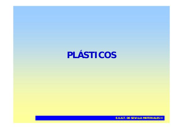 LOS PLASTICOS plasticos