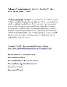 Naloxone Market Industry Analysis Forecast 2024