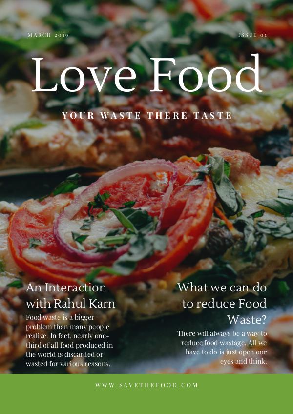 My first Publication Final Food Magazine