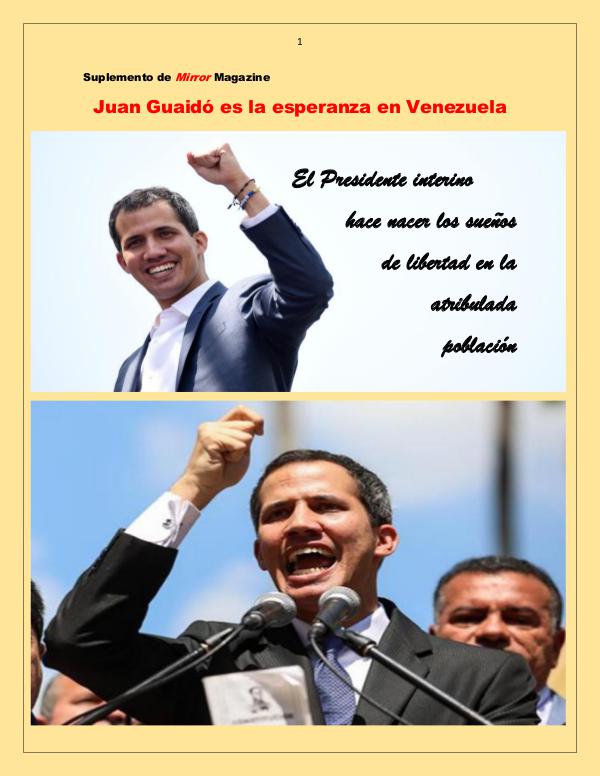 Guaidó es la esperanza de Venezuela Venezuela en el corazón