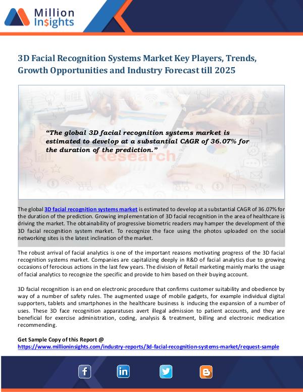 3D Facial Recognition Systems Market 3D Facial Recognition Systems Market